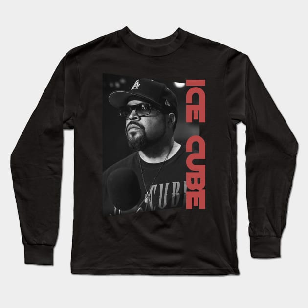 the ice cube the rapper - monochrome style Long Sleeve T-Shirt by BUBBLEMOON